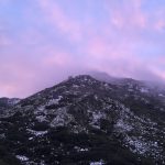 冠雪の奥岳を歩く